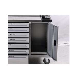 Armoire <span class=keywords><strong>à</strong></span> <span class=keywords><strong>outils</strong></span> roulante <span class=keywords><strong>à</strong></span> 7 tiroirs avec serrure et porte latérale |   Coffre <span class=keywords><strong>à</strong></span> <span class=keywords><strong>outils</strong></span> robuste, chariot de rangement, boîte <span class=keywords><strong>à</strong></span> <span class=keywords><strong>outils</strong></span> sur roues personnalisée OEM/ODM - Product Image 3