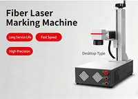 Máquina de Marcado Láser de Fibra Portátil Pequeña, Máquina de Marcado Láser de Fibra de Escritorio CNC con Raycus JPT, Precio para Metal 20W 30W 50W