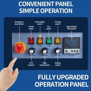 Selladora de Bolsas de Plástico PVC Comercial y Doméstica, Máquina de Sellado Horizontal Continuo con Rueda de Tinta para Impresión de Fechas - Product Image 5