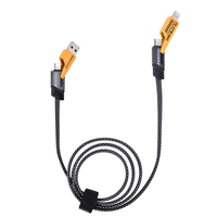 Câble de charge rapide 3 en 1 USB Type C Lightning pour voiture Chargeur de téléphone portable