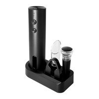 Ensemble d'ouvre-bouteilles à vin électrique 5-en-1, composants en acier inoxydable, écologique, portable, accessoire pour la maison, la cuisine et le bar