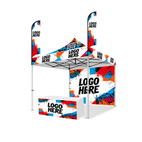 Individuell Bedrucktes 4x4m Dach Aluminium-Rahmen Pop-up Display Werbe-Faltzelt für Outdoor-Partys & Hochzeiten