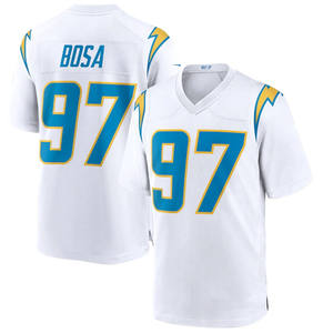 Chargers Team 10 # HERBERT 13 # ALLEN 30 # EKELER 97 # BOSA Camiseta de fútbol americano Logos cosidos Camiseta de rugby deportiva bordada - Product Image 6