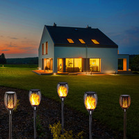Lampe Torche Solaire Étanche pour Pelouse, 96 Led, Danse, Scintillement, Extérieur, 1/2/4 Packs