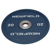 Le poids calibré par fonte de gymnase plaque la surface électrostatique de revêtement de poudre 20kg