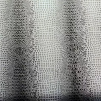 Tissu en cuir PVC synthétique gaufré brillant Faux cuir de crocodile populaire pour chaussures et sacs imperméable et extensible pour canapés