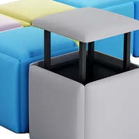 Wohnzimmer Schlafzimmer Möbel Modernes Rubik's Cube Sofa Esszimmer Freizeitstuhl Fünf-in-Eins Fußhocker Klappstuhl
