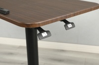 Bureau d'ordinateur portable ADA Furniture en métal, pneumatique, mobile, pliable, pour la maison ou le bureau, hauteur réglable, angle inclinable de 0 à 90°, 4 roues verrouillables