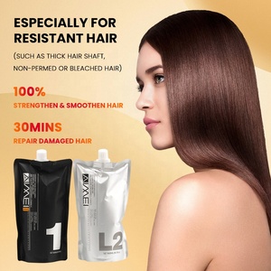 Crema Alisadora de Cabello <span class=keywords><strong>Permanente</strong></span> a <span class=keywords><strong>Precio</strong></span> de Fábrica para Mujeres Afroamericanas, 600ml*2 - Product Image 4