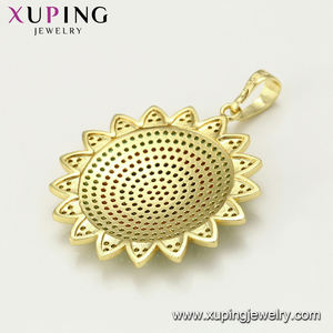 XUPING – bijoux couleur or 14K, grande taille, tournesol lourd, forme <span class=keywords><strong>divergente</strong></span>, pendentifs bijoux pour femmes - Product Image 3
