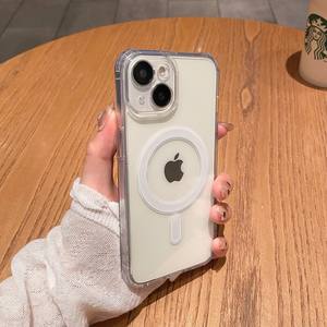 <span class=keywords><strong>Funda</strong></span> magnética para teléfono móvil iPhone14ProMax, <span class=keywords><strong>funda</strong></span> protectora para iPhone15Pro, 13 con carga inalámbrica, 12 transparente, 16 nueva, 17 para hombre - Product Image 5