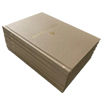 Haute qualité impression personnalisée couverture rigide Gratitude lin tissu Journal Journal A3 A4 A5 coloré cahier papier carton impression