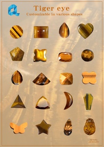 Bán buôn Chất lượng cao tự nhiên khoan Red <span class=keywords><strong>Tiger</strong></span> <span class=keywords><strong>Eye</strong></span> Mặt đá quý hạt vàng pha lê trang sức mắt - Product Image 6