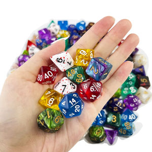 Usine en gros 18 couleurs contes étoilés 7 pièces polyédrique acrylique mdn dés donjons et <span class=keywords><strong>dragons</strong></span> dés D & D pôle jouant à des jeux - Product Image 3