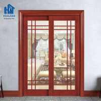 Porte en bois massif de haute qualité au design moderne, insonorisée, imperméable, résistante à l'humidité, pour décoration intérieure, avec panneau en verre