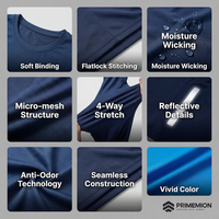 Camiseta Deportiva de Compresión de Manga Larga Premium - Diseño de Mapa Topográfico Impreso - Color Oscuro Personalizado Profesional OEM/ODM
