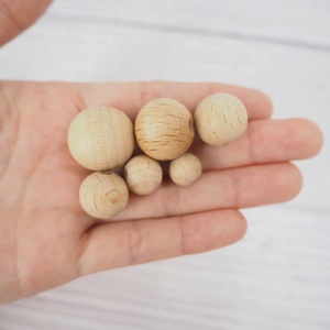 Promoción de Cuentas de Madera de Haya de 10 mm Libres de BPA para la Fabricación de Joyas, Manualidades, Accesorios para Bebés y Dentición - Product Image 4