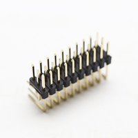 Conector de Ángulo Recto de Triple Fila, Espaciado Estándar de 2.54 mm, Altura de 2.5 mm, Conector de Ángulo Recto de Triple Fila