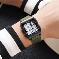 Reloj Deportivo SKMEI 2347 de Plástico para Hombre, Resistente al Agua 50M, con Cuenta Regresiva Digital, Reloj de Pulsera para Mujer, NUEVO 2024