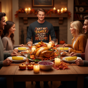 ไม่มีครอบครัวไหนจะดีไปกว่าครอบครัวที่ฉันมี เสื้อยืดแขนยาวสำหรับวันขอบคุณพระเจ้า - Product Image 3