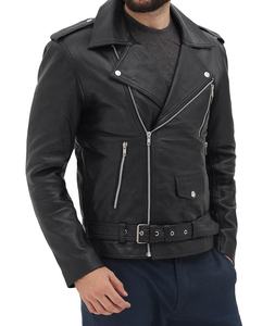 High Quality Custom Style Genuine Cowhide Leather <b>Biker</b> <b>Jacket</b> for <b>Men</b> Quilted Black Fashion <b>Jacket</b> - Product Image 2