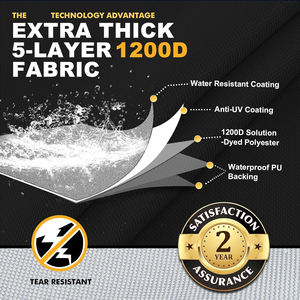 Funda para Barco OBD Stern Tower 600D, Ajustable con Hebilla Metálica, Resistente al Agua y a Desgarros, para Reemplazo/Reparación, Longitud de 18'-20' - Product Image 2