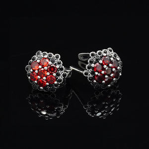 Antika Vintage tay gümüş Boho küpe kadınlar için, çiçek küpe 2023 - Product Image 4