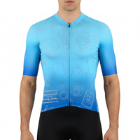 Maillot de cyclisme pour homme, respirant, léger, manches courtes, élastique, chemise de vélo de route professionnelle, fermeture éclair intégrale, vêtements de sport