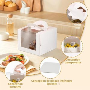 Caja para Empacar Pasteles, con Logotipo Personalizado, Varios Tamaños, Opciones Económicas para Pasteles de Cumpleaños - Product Image 3
