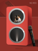 Sistema de Sonido para Cine en Casa y Karaoke MOCO M2 de 2.1 Canales con 2 Micrófonos Inalámbricos 5.0, Gabinete de Madera, Salida de 500-800W