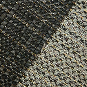 STARUNK <span class=keywords><strong>Grande</strong></span> résistance à la déchirure Grand rouleau noir gris polyester Teslin Mesh Textile Tissu polyester enduit - Product Image 2