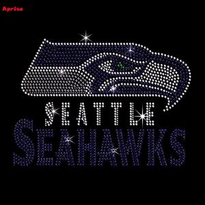 Accessori Personalizzati con Strass dei <span class=keywords><strong>Seahawks</strong></span>, Motivo della Squadra di Football di Seattle, Trasferimento Termoadesivo per Tute Sportive - Product Image 2