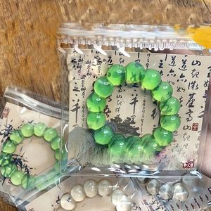 Bracelet de perles de style chinois super doux de 8,5 cm, jouet TPR compressible, cadeau anti-stress portable pour enfants et adultes - Product Image 2