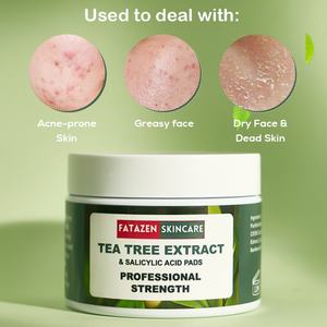 FATAZEN Colágeno Exfoliante Facial Peel Mascarilla facial Productos de belleza Exfoliante Peeling Pad Tea Tree Salicylic Acid Sheet Pads - Product Image 3