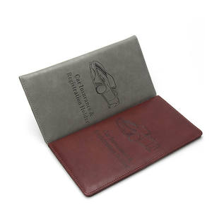 Portefeuille de documents de véhicule en cuir PU avec logo personnalisé, porte-documents de voiture, porte-registre et assurance, porte-documents de véhicule - Product Image 3