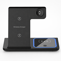 Chargeur sans fil magnétique 3-en-1 pliable 15W avec port Type-C pour téléphone, montre et écouteurs - Utilisation à domicile, au bureau et en voyage