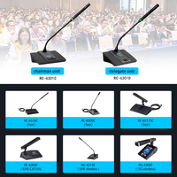 Kabel leher angsa sistem konferensi Audio RJ45 antarmuka jaringan kabel Ethernet mikrofon konferensi nirkabel dengan peralatan Host