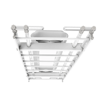 Séchoir à linge de plafond intelligent Sunshine Home, 100 cm, télescopique, électrique, pour séchage intérieur, rangement pliable, en métal