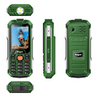 Téléphone portable Hope K31 avec lampe torche super grande de 2,4 pouces, quatre cartes SIM, batterie de 10 000 mAh, banque d'alimentation
