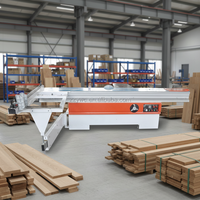 Robuste 45 °   Scie à panneaux à table coulissante, machine de coupe transversale de précision pour panneaux de bois, meubles, armoires, portes