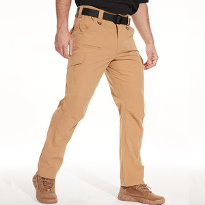 Pantalon <span class=keywords><strong>de</strong></span> randonnée pour homme, imperméable, extensible, <span class=keywords><strong>l</strong></span>éger, pour sports <span class=keywords><strong>de</strong></span> plein air, taille mi-haute, fermeture éclair, coupe droite - Product Image 1