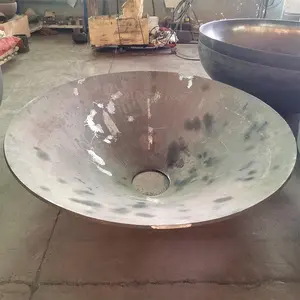 Fabricante de China, tapa de extremo de Hemisferio de acero inoxidable, cabeza plana