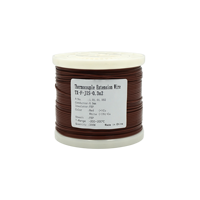 Fil de thermocouple de type T JIS, résistant à l'abrasion, isolé en FEP, fil d'extension de thermocouple solide 28AWG TX-F-JIS-0.3x2