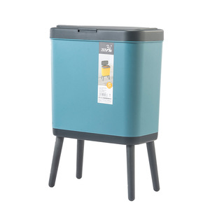 wholesale plastic trash cans with lid high leg plastic recycle waste bin