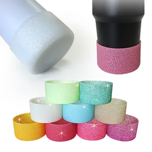 Customizable Protective 7.5cm Soft Silicone Sleeve Cup Bottom Cover For Water Bottom