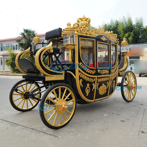 Charrette royale personnalisée de haute qualité pour mariages et événements, charrette à chevaux de tourisme européenne - Product Image 2