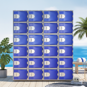 Toppla Heavy Duty Plastic <b>Smart</b> Locker with Electronic Key <b>Combination</b> <b>Locks</b> Waterproof 14 Compartments for Gym School Storage - Product Image 1