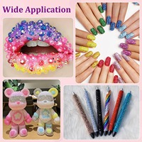 Nouvelles strass en résine AB de 3 mm, couleurs mélangées, à fond plat, pour vêtements, nail art et décoration de téléphones portables