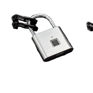 Nouveaux produits 2025 <span class=keywords><strong>cadenas</strong></span> intelligent d'empreintes digitales en métal étanche sans clé avec chargement USB-Mini vélo portable et serrure de sécurité de porte - Product Image 1