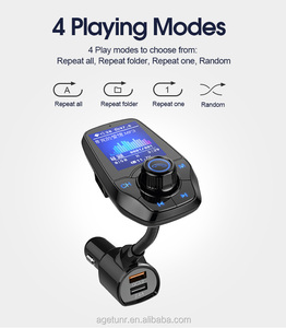 AGETUNR T26D del teléfono móvil FM adaptador USB Dual-Radio Bluetooth <span class=keywords><strong>reproductor</strong></span> <span class=keywords><strong>de</strong></span> música transmisor <span class=keywords><strong>de</strong></span> FM kit <span class=keywords><strong>de</strong></span> coche - Product Image 3